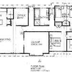 Alternative floor plan of a four bedroom home.